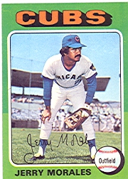 1975 Topps Mini Baseball Cards      282     Jerry Morales